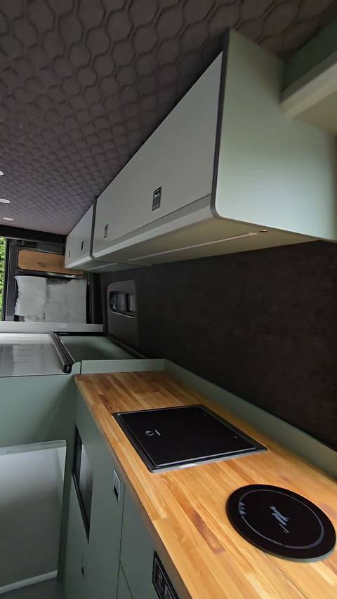bamboo kitchen hex ceiling