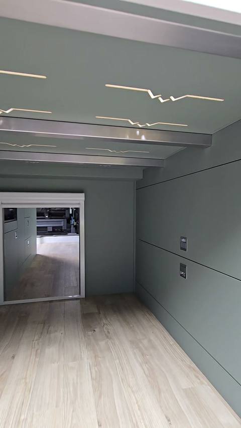 bed led zigzag panels