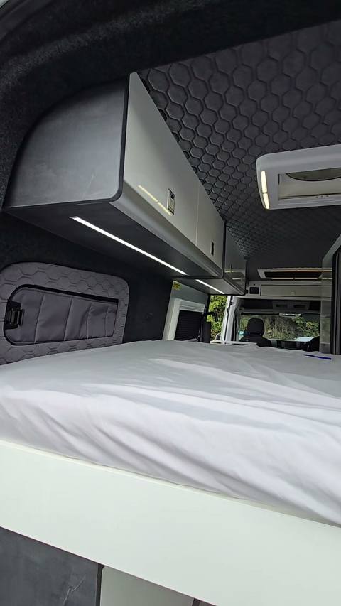 bed made up skylight