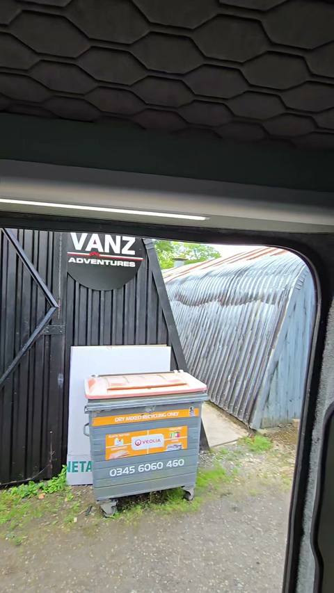 brand vanz sign through window