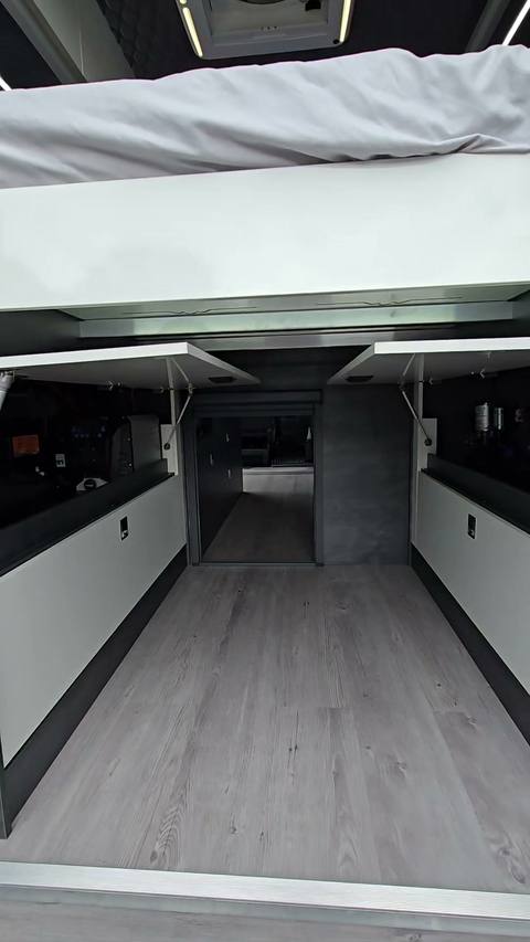 bunk garage storage below