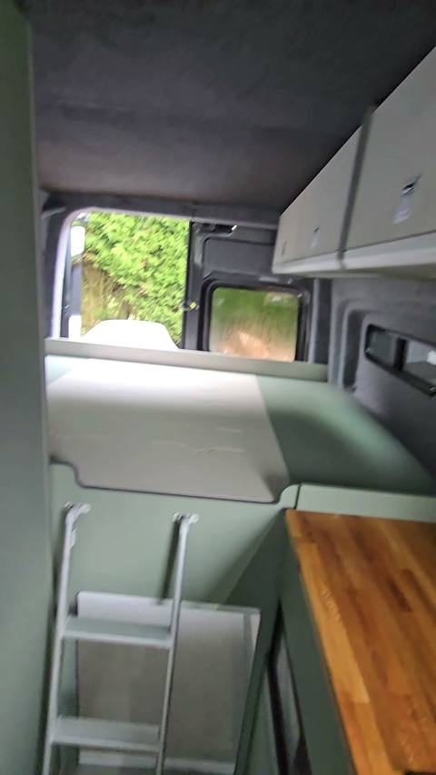 bunk ladder bamboo worktop