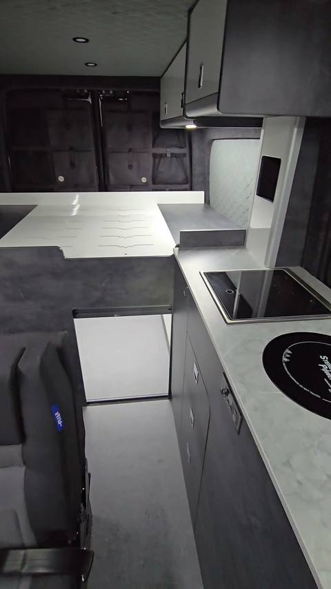 charcoal kitchen seat hob