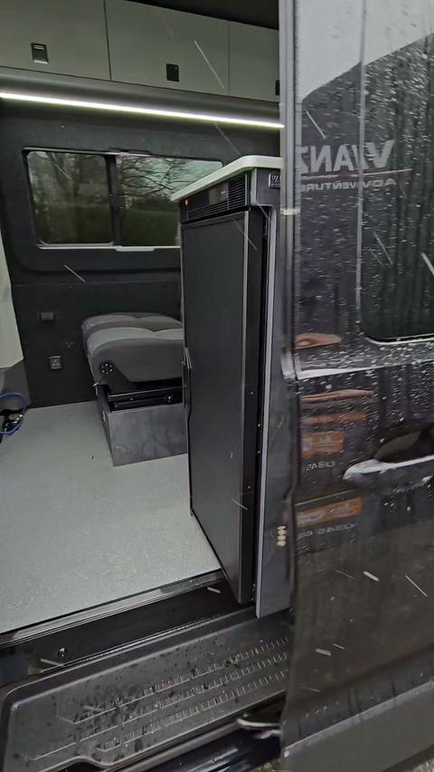 exterior black tge door open interior