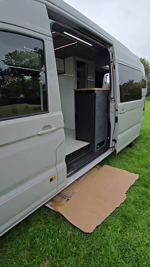 exterior crafter grass door open