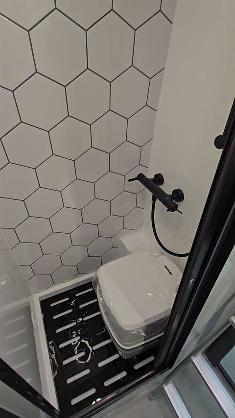 flagship hex shower toilet
