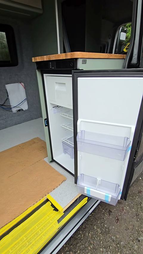 fridge open sliding door