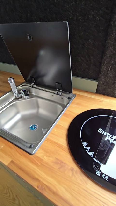 sink open steel bowl tap
