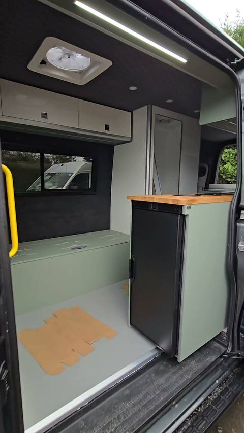 wide interior fridge bench
