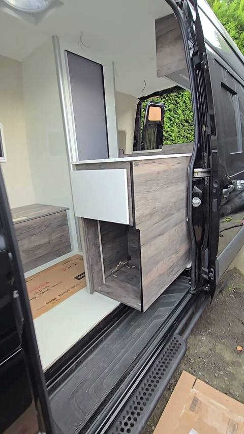 woodgrain sliding door